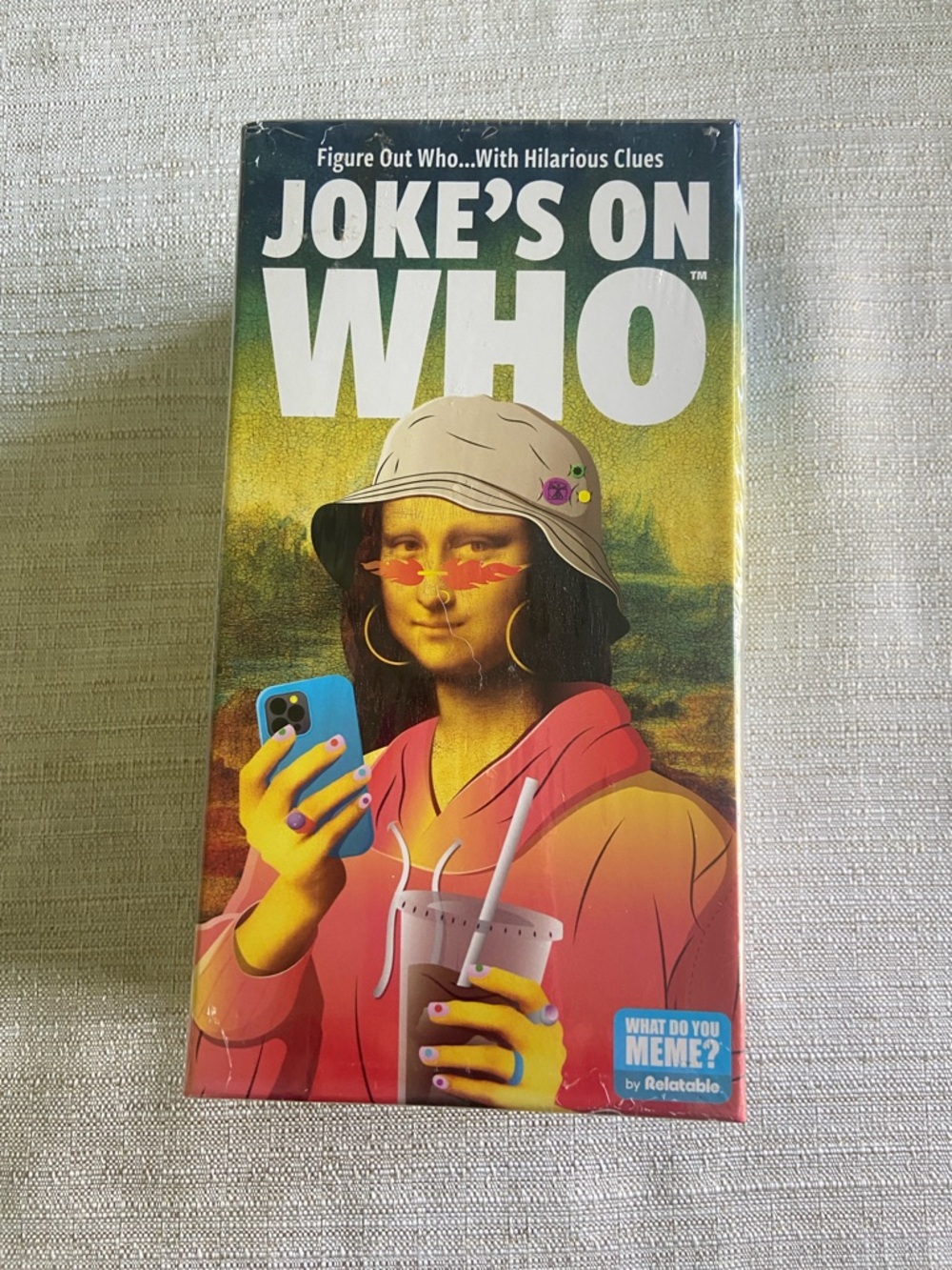 Joke's On Who Card Game - Colorful Mona Lisa Artwork